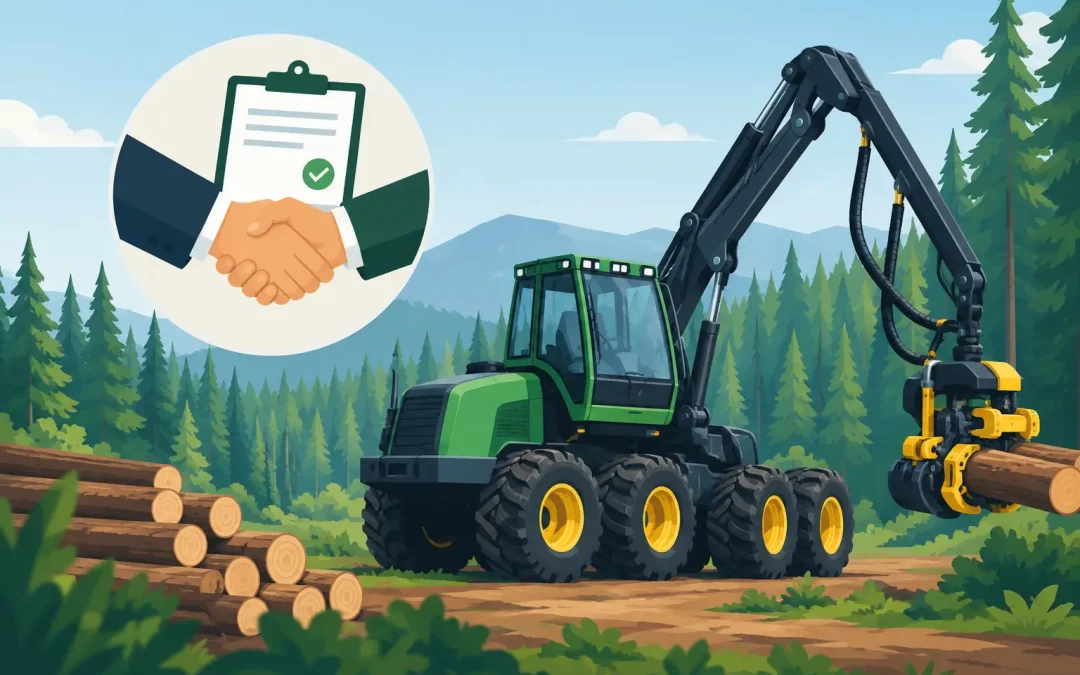 Crédit-bail équipement forestier sans ralentir